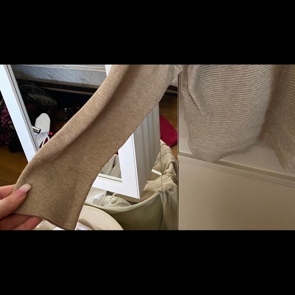 Maurice Soft Brown/Beige Batwing Cardigan - Picture 3 of 3